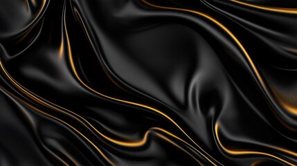 Obraz premium A shiny black background with a metallic sheen