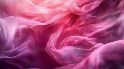 Obraz premium Vibrant Pink Abstract Art Piece with a Soft Dimensional Evoking a Captivating and Harmonious Visual Experience