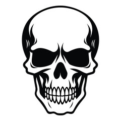 Fototapeta premium Skull silhouette vector