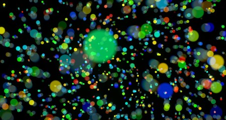 Abstract Colorful Bokeh Background