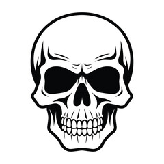 Skull silhouette vector