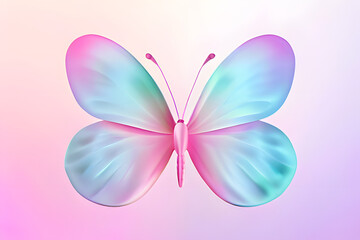 butterfly on blue background