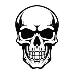 Fototapeta premium Skull silhouette vector