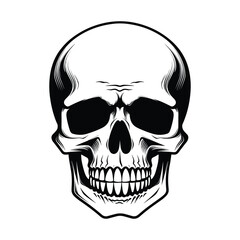 Fototapeta premium Skull silhouette vector
