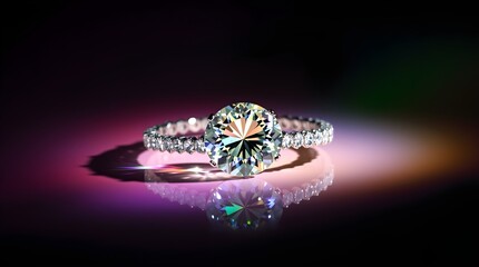 Fototapeta premium Diamond Bracelet: Vibrant Colors and Elegance