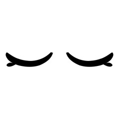 Sad eye cartoon design. Perfect for stickers, icons, logos, tattoos