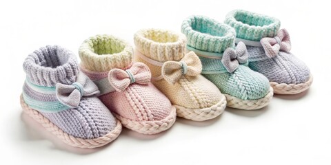 Gently scented and warmly knitted, these booties cradle tiny toes, witnessing milestones as baby takes their first