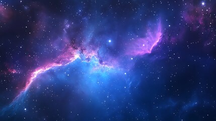 Space Galaxy Night Sky With Cosmic Clouds ,Universe science astronomy. Illustration Background