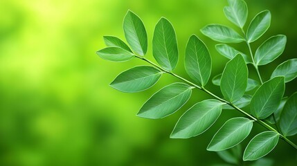 Fototapeta premium Serene plant background with soft