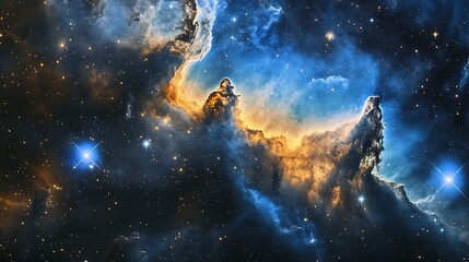 Fototapeta premium Stunning Collection of Cosmic Nebulas and Star-Filled Galaxy Backgrounds – Beautiful Night Sky and Deep Space Wonders in Vivid Colors for Creative Projects