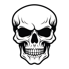 Skull silhouette vector