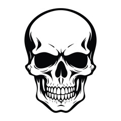 Skull silhouette vector