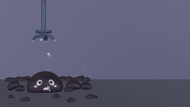 Dark oxygen production at the abyssal seafloor, Dark oxygen in 3D concept