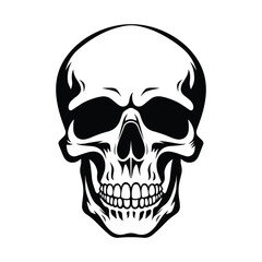 Skull silhouette vector