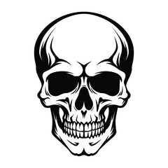 Fototapeta premium Skull silhouette vector