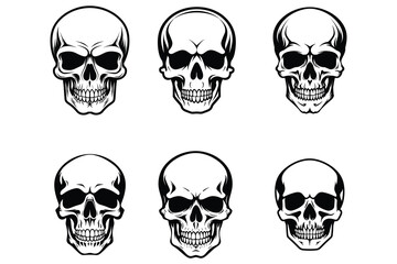 Skull silhouette vector