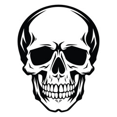 Skull silhouette vector