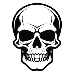 Skull silhouette vector