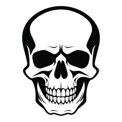 Skull silhouette vector