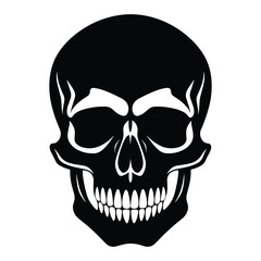 Skull silhouette vector