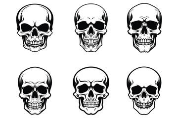 Skull silhouette vector