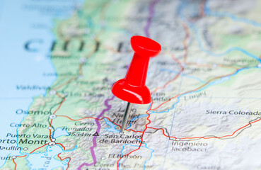 San Carlos de Bariloche, Argentina pin on map