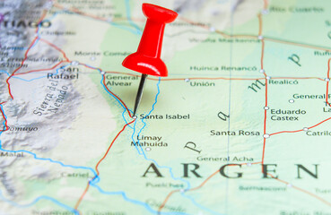 Santa Isabel, Argentina pin on map