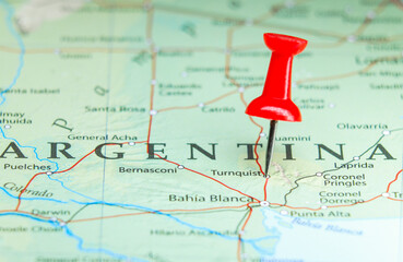 Turnquist, Argentina pin on map