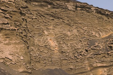 Textura calida arida isla de lanzarote 