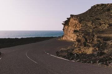 Textura calida arida isla de lanzarote 
