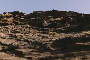 Textura calida arida isla de lanzarote 