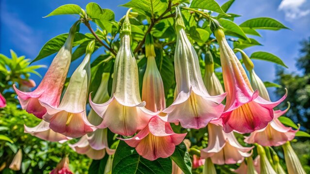 The izote is a tall, native flowering plant that produces showy pink and white trumpet-shaped flowers, a breathtaking