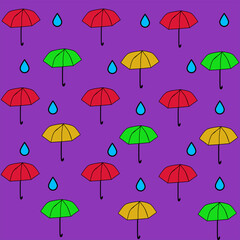 Fototapeta premium set of umbrellas