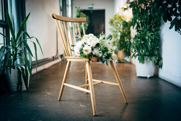 Beautiful handmade floral bouquet made for decoration of important family events