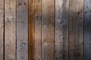 Holzbretterwand im Garten