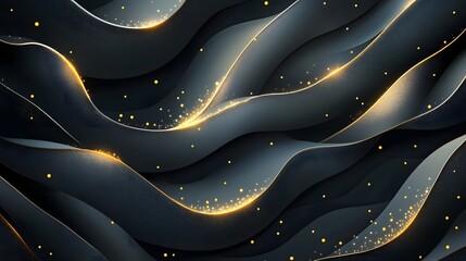 Elegant 2D abstract background with gold accents and textured patterns, high-quality, sharp illustration