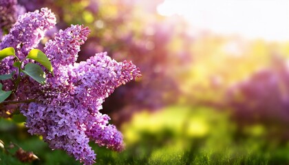 Gorgeous-lilac-bush-in-bloom-outdoors-with-abundant-copy