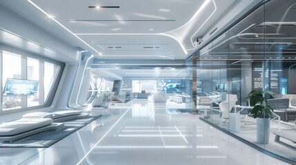 Futuristic Office Interior Design