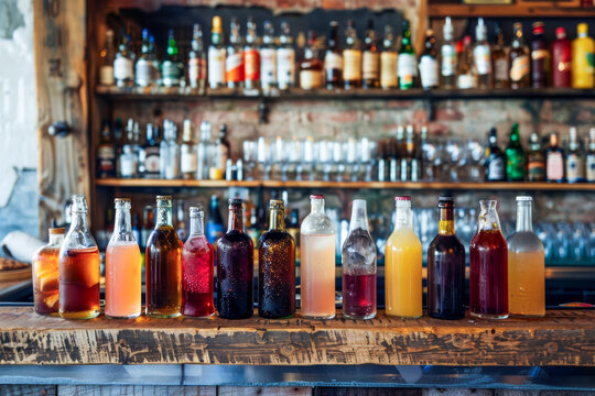 Variety of Artisanal Non-Alcoholic Beverages