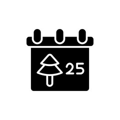 calendar glyph icon