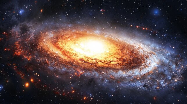 Stunning Celestial Supernova Eruption, Radiant Light Bursts and Shockwaves Expanding in the Cosmos, Space Phenomenon