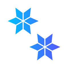 christmas star gradient icon