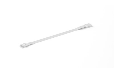 Minimalist White Fabric Belt with Plastic Buckle