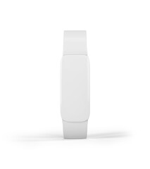 Minimalist Smartwatch with White Band and Blank Screen
