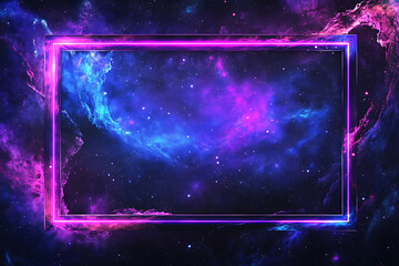 Obraz premium Starry Galaxy Frame Design