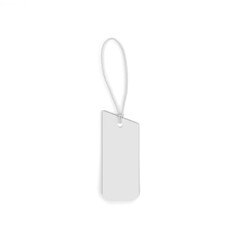 Blank White Price Tag Mockup