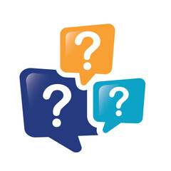 Illustration of exclamation and question mark in speech bubble, icon.