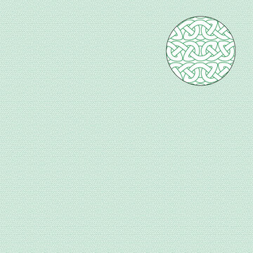 Decorative vector guilloche background grid with Celtic ribbon pattern