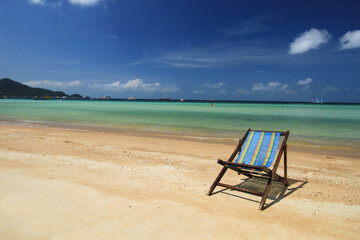 Beautiful Scenery of Sairee Beach on Koh Tao islands in Surat Thani Province, Thailand 