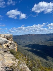 mountain landscape with blue sky